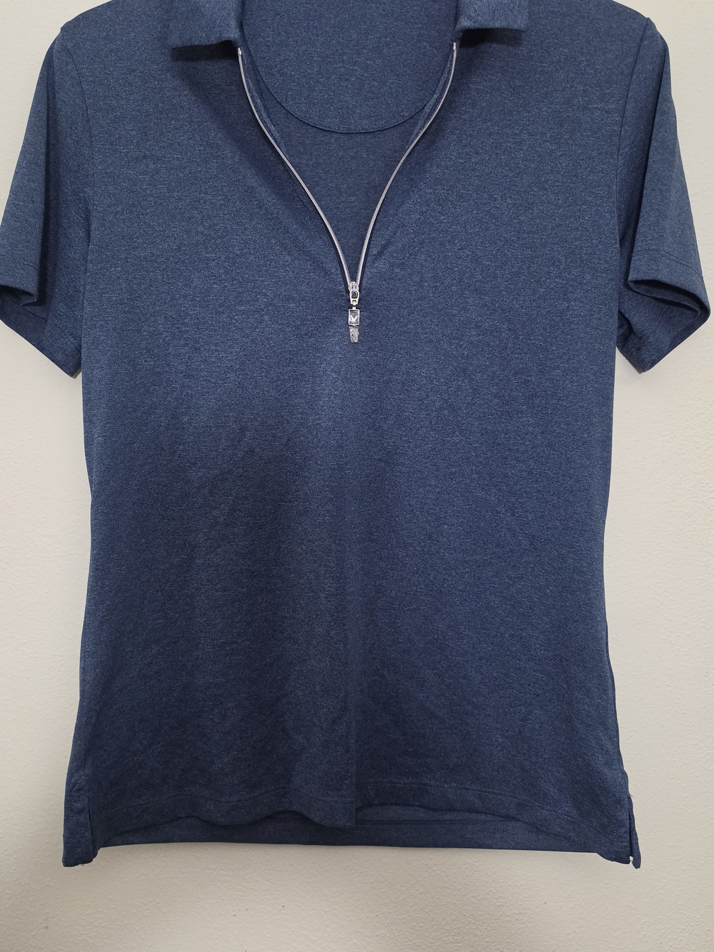 Callaway Women’s Golf Polo Shirt Size Small Blue Heather Quarter Zip
